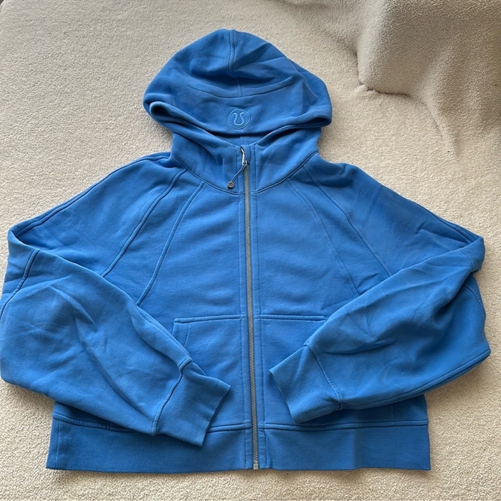 Lululemon scuba full zip in blue nile M/L